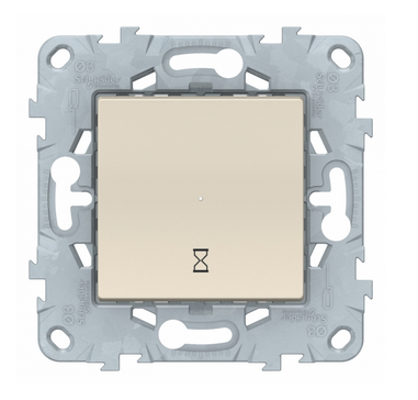 Schneider Electric Unica NEW Бежевый Таймер нажимной 10А NU553544