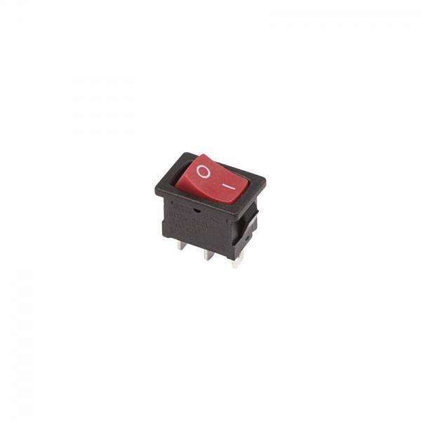 Выключатель клавишный 250V 6А (3с) ON-ON красный  Mini  (RWB-202, SC-768)  REXANT 36-2131