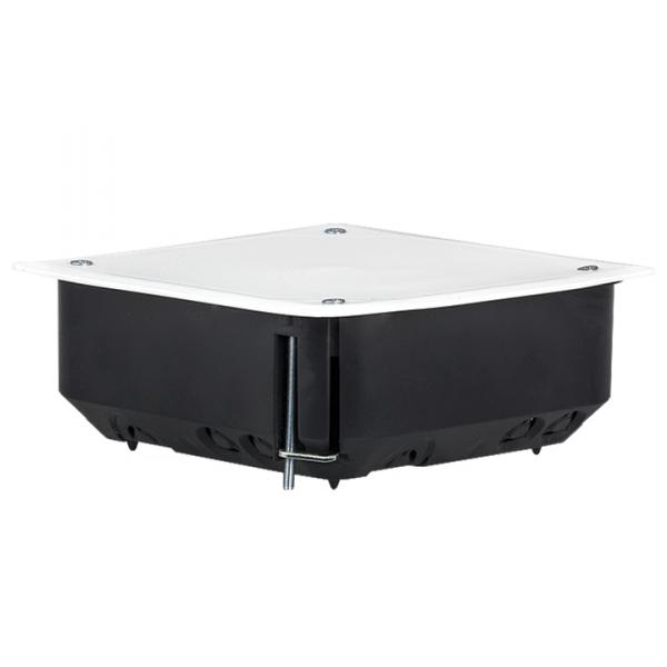 Коробка распаячная КМП-020-008 для полых стен, 110х110х45, полистирол, черная/белая, метал.лапки, IP20 EKF