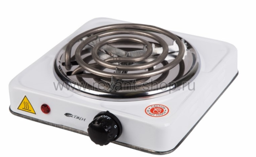 Электроплитка одноконфорочная REXANT "СОКОЛ"-1,0 кВт/220В (ТЭН) 70-0101-1
