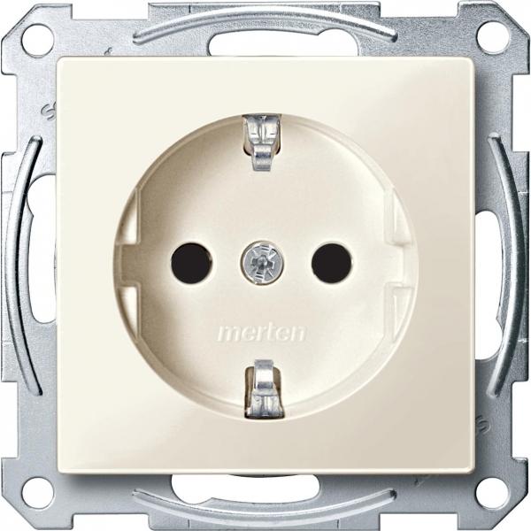 Schneider Electric Merten  Бежевый  Розетка механизм SHUKO MTN2300-0344