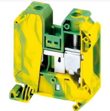Клеммник винтовой с заземлением, сечение провода 35мм2, 2 точки подключения Schneider Electric  NSYTRV352PE