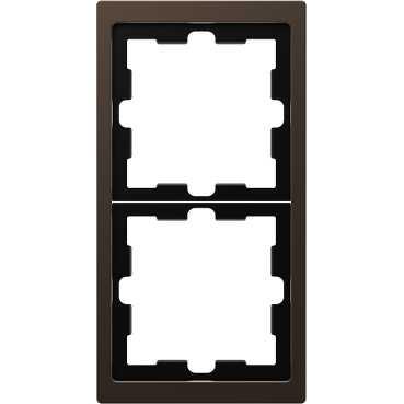 Schneider Electric  MERTEN  D-Life  Мокко  Рамка 2-местная MTN4020-6552