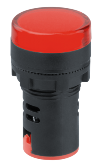 Лампа индикаторная Navigator 82 801 NBI-I-AD22-230-R красная d22мм 230В AC/DC