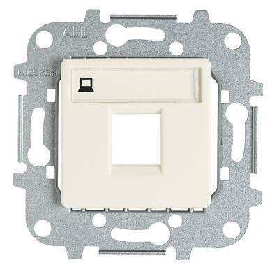 ABB  PC Белый Розетка 5E категория RJ45  /2218.5 BA/ NIE