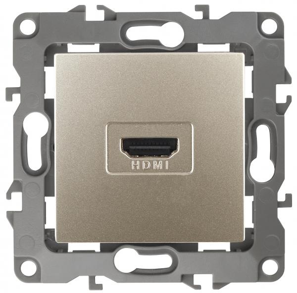 ЭРА  Эра12  Шампань  Розетка HDMI, 12-3114-04