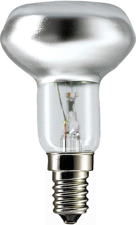 Стандартная лампа накаливания  PHILIPS  R50  40Вт  230В  E14