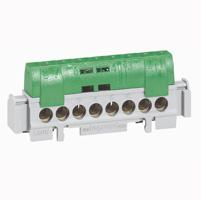 Клемма Legrand 1х6-25+21х1.5-16мм2 зеленая