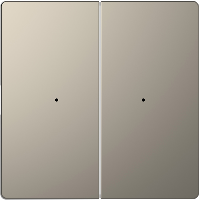 Schneider Electric  MERTEN  D-Life  PlusLink  Никель  Клавиша 2-местная без символов MTN5220-6050