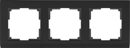 Werkel  Stark Черный Рамка 3-местная WL04-Frame-03-black a029216