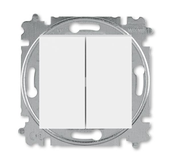 ABB  Levit  Выкл  2-клавишный перекл. +кнопка с п к,б/б.л., 2CHH595345A6001