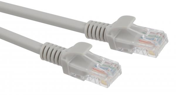 Патч корд ЭРА  PC-2U U/UTP категория 5e, длина 2 метра, неэкранированный, серый, Cu