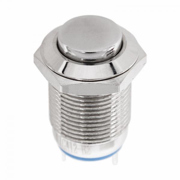 Кнопка  антивандальная Ø12  Б/Фикс (2с) (ON)-OFF выпуклая (A12-B2) REXANT 36-3151