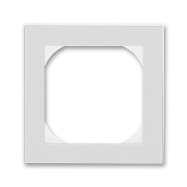 ABB  Levit  Серый/Белый Рамка 1-местная 55х55 (для механизмов BJE), 2CHH015510A4016