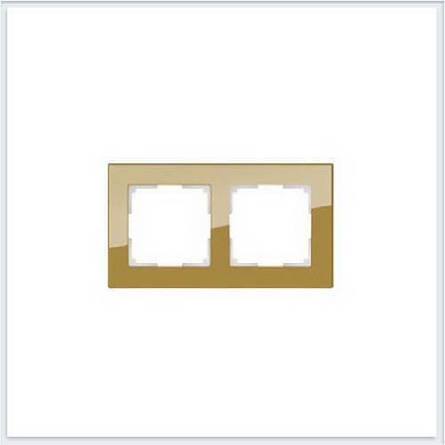 Werkel  Favorit Бронза Рамка 2-местная стекло WL01-Frame-02 a036583