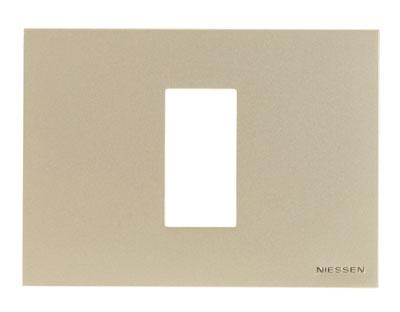 ABB  Zenit  Альпийский Белый Рамка итальянский стандарт на 1 модуль,  /N2471 BL//2CLA247100N1101/