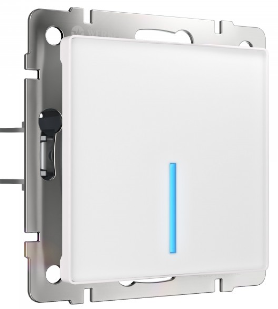 Сенсорный выключатель одноклавишный с функцией Wi-Fi (белый) W4510601