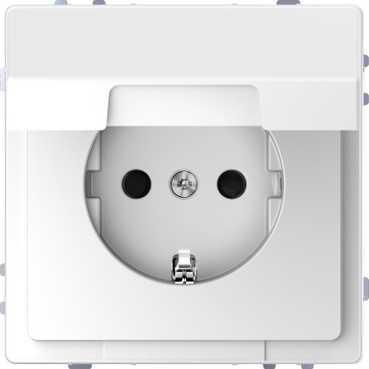 Schneider Electric  MERTEN  D-Life  Белый Лотос  Розетка 16А с заземляющими контактами и крышкой  IP20 MTN2310-6035