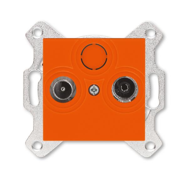 ABB  Levit  Оранжевый Розетка TV-R, проходная, 7дБ, 2CHH083607A6066