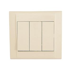 Makel Defne Крем Выключатель 3-клавишный IP20 скрытая установка 42010091