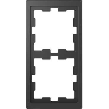 Schneider Electric  MERTEN  D-Life  Антрацит  Рамка 2-местная MTN4020-6534