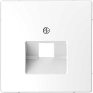 Schneider Electric  MERTEN  D-Life  Белый Лотос  Центральная Накладка для розетки 1-местной RJ45 MTN4521-6035