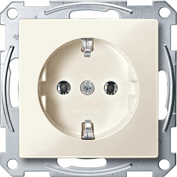 Schneider Electric Merten  Бежевый  Розетка механизм SHUKO MTN2301-0344