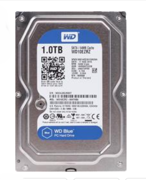 Жесткий диск WD Blue WD10EZRZ, 1ТБ, HDD, SATA III, 3.5"