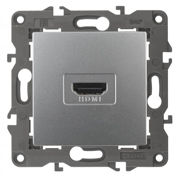 ЭРА  Elegance  Алюминий  Розетка HDMI, IP20  14-3114-03