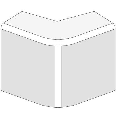 DKC  AEM  Белый  Угол внешний  22x10 00396