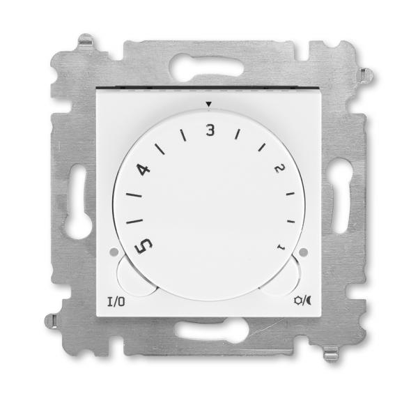 ABB  Levit   Белый/Ледяной Терморегулятор с поворотной ручкой, 2CHH920003A6001