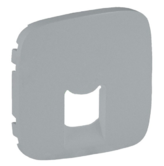 Legrand  Valena  ALLURE Алюминий Лицевая Панель для розетки RJ11/RJ45 1-местной скрытая установка IP20 /755417