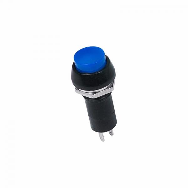 Выключатель-кнопка  250V 1А (2с) ON-OFF  синяя  (PBS-11А)  REXANT 36-3031