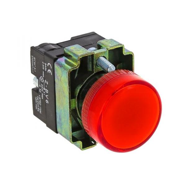 Лампа сигнальная BV64 красная EKF 24В