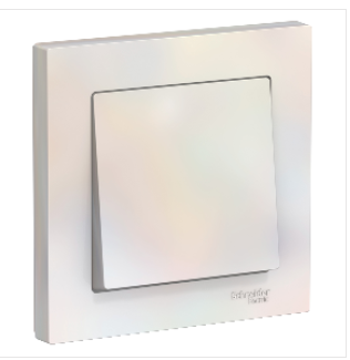 Schneider Electric AtlasDesign Жемчуг  Выключатель 1-клавишный схема 1, 10АХ, в сборе ATN000412