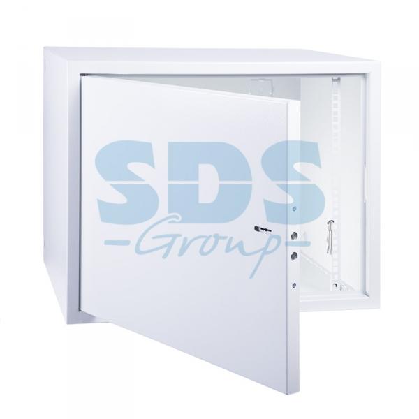 19" Настенный шкаф Rexant "АНТИВАНДАЛЬНЫЙ" распашной 8U 600×400×450мм,(ШxГxВ) RAL 7035 04-2252