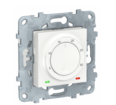 Schneider Electric Unica NEW Белый Термостат электронный, 8А, встроенный термодатчик NU550118