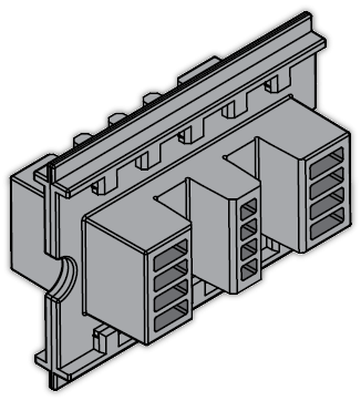 ABB Держатель шины медной L=75мм (24шт) /1STQ007427A0000/