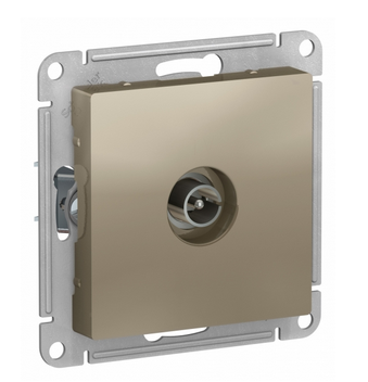 Schneider Electric AtlasDesign Шампань  Коннектор TV антенна, механизм ATN000593