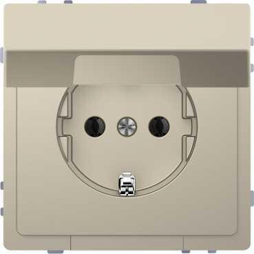 Schneider Electric  MERTEN  D-Life  Сахара  Розетка 16А с заземляющими контактами и крышкой  IP20 MTN2310-6033