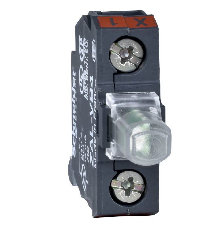 Блок контактый 24В с белым диодом Schneider Electric ZALVB1