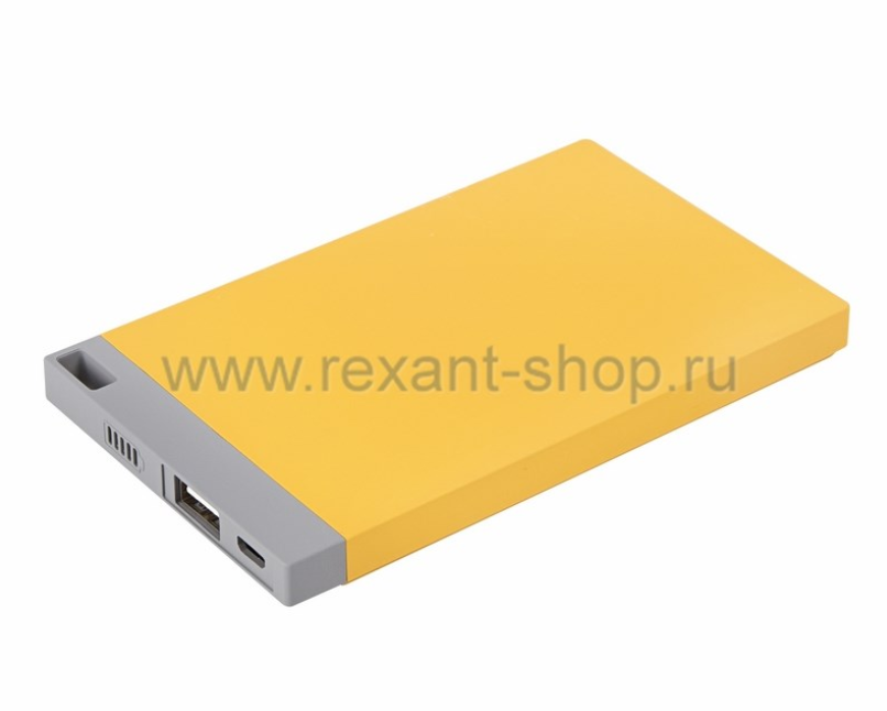 Портативное зарядное устройство Power Bank 4000 mAh USB PROconnect (ЦВЕТ ЖЕЛТЫЙ) 30-0500-2 30-0500-2