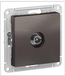 Schneider Electric AtlasDesign Мокко  Коннектор TV антенна, механизм ATN000693