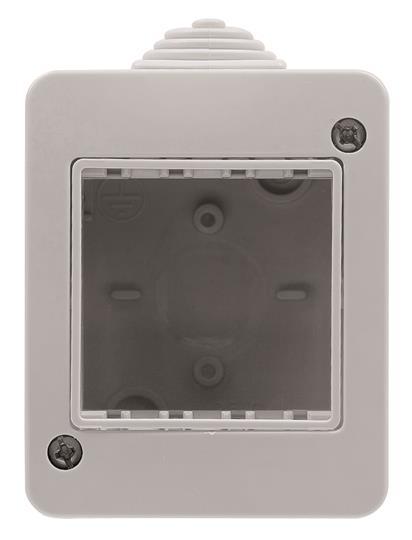 ABB  Zenit/Stylo  Коробка 2-местная ОУ IP40  N3291.1/2CLA329110N1101/