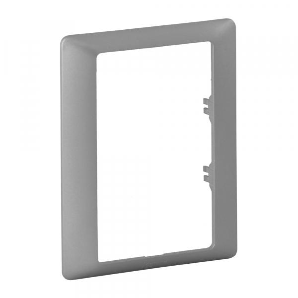 Legrand  Valena  LIFE  Алюминий Рамка для двойной розетки одинарная скрытая установка IP20 / 754241