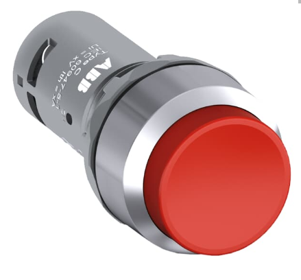 Кнопка CP3-30R-01 красная с выступающей клавишей без фиксации 1НЗ ABB  /1SFA619102R3041/