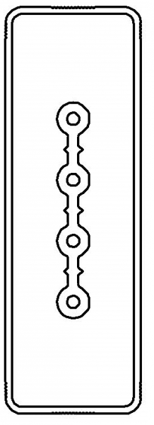 Секция прямая 1+0 точек отвода L=3000мм, Cu, 4P, 40A
