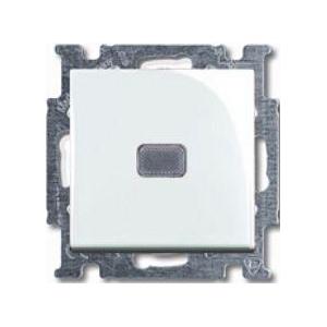 ABB  Basic55  Альпийский Белый Выключатель с клавишей 1-клавишный с подсветкой 1012-0-2153/2CKA001012A2153/
