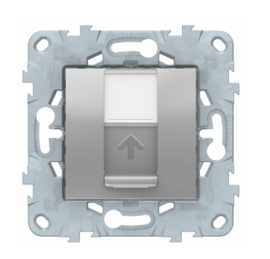Schneider Electric Unica NEW Бежевый Розетка компьютерная, RJ45, 1-местная категория 6 UTP, NU541544