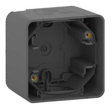 Schneider Electric Mureva Styl  Антрацит Бокс одинарный для накладного монтажа IP55 MUR37911